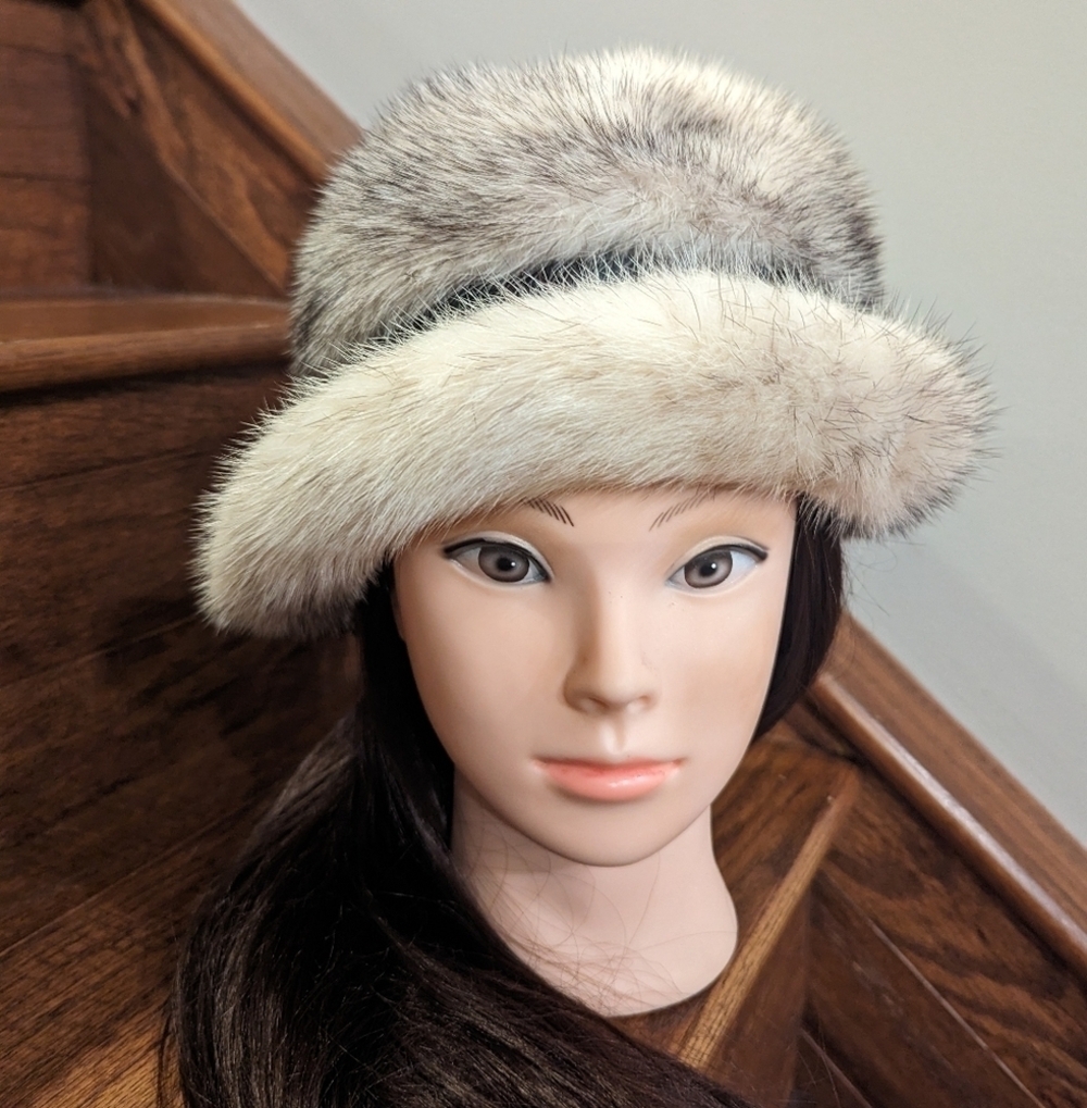 Vintage ultra rare atelier fur hat by Designer Anita Pineault.